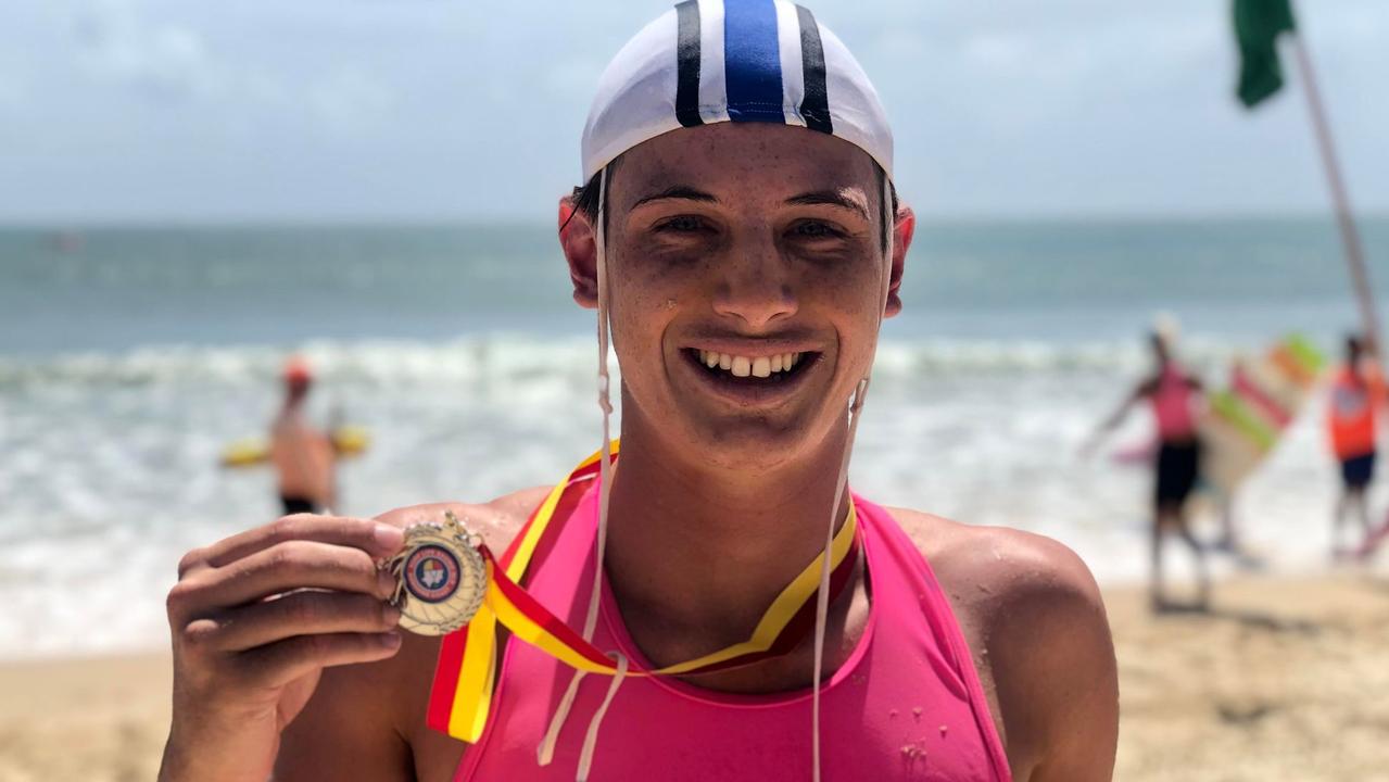 Star nipper Byron Dieckmann is looking forward to the Queensland Youth Surf Life Saving Championships. Picture: Laura Pettigrew.