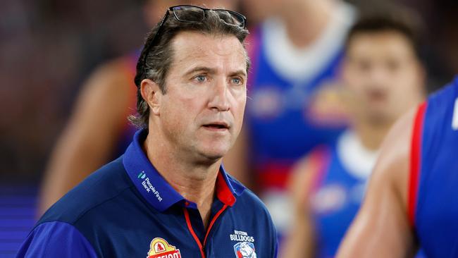 Luke Beveridge is under pressure. Picture: Dylan Burns/AFL Photos via Getty Images