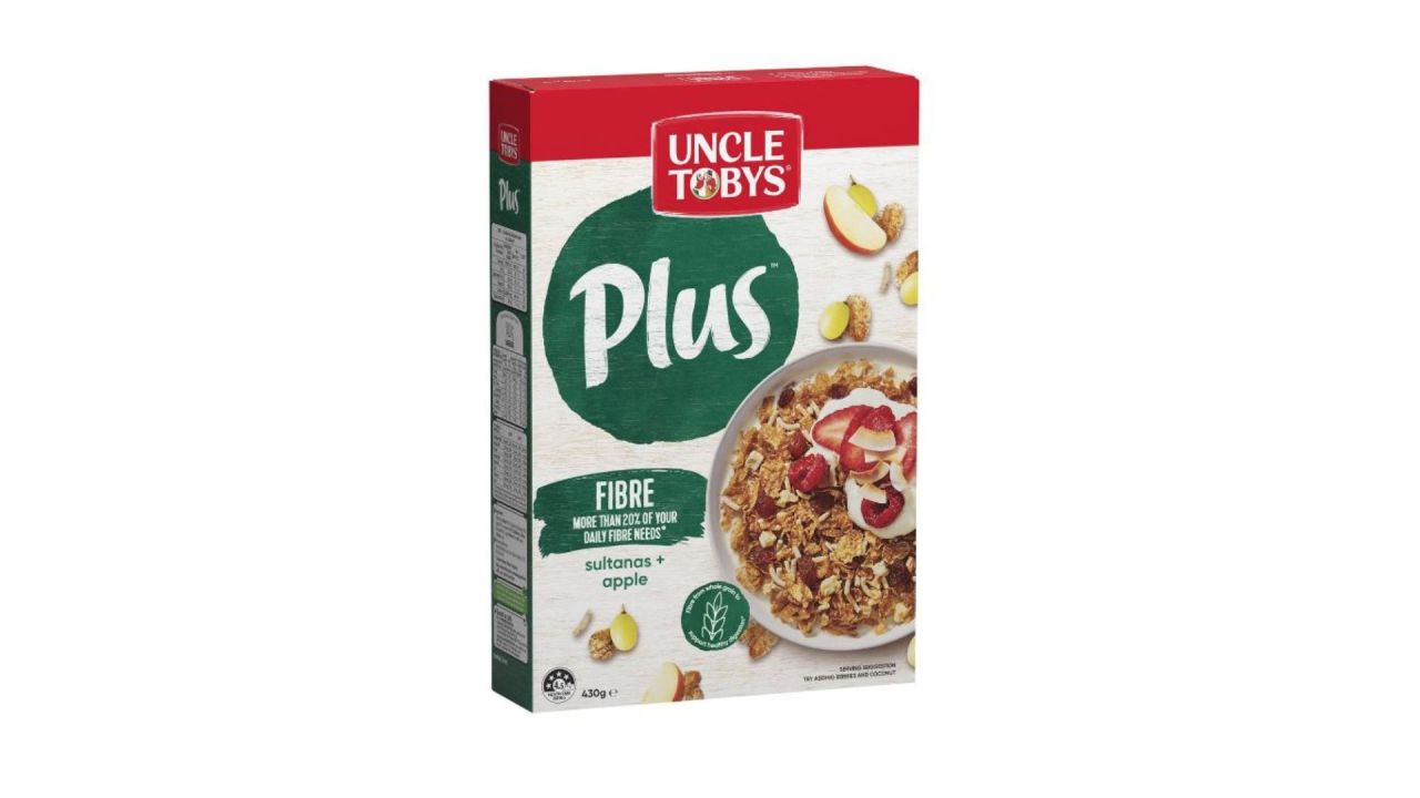 Uncle Toby’s Plus Fibre.