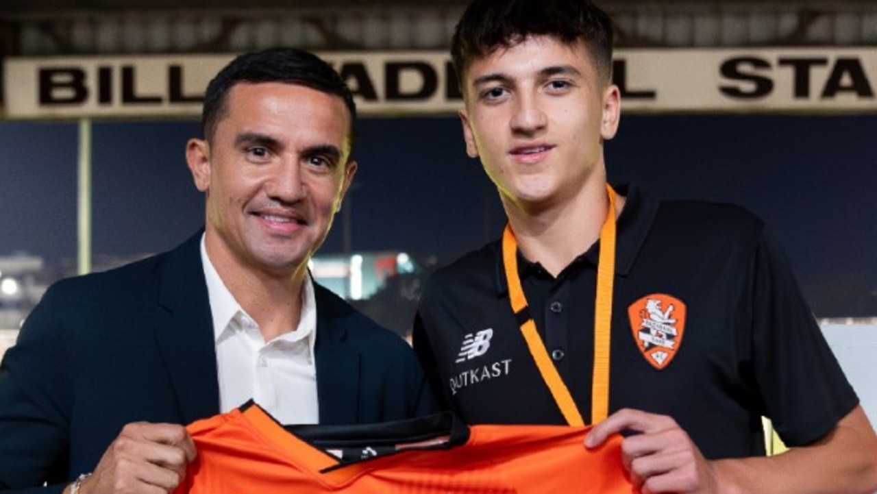 Shae Cahill, the son of Socceroos legend Tim, has signed with the Brisbane Roar. Picture: Brisbane Roar