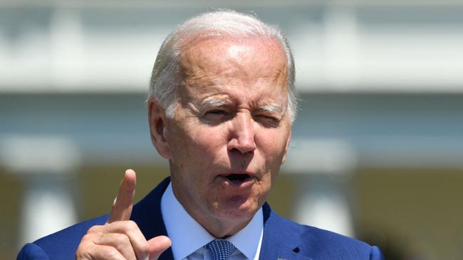 US President Joe Biden in Washington on Monday. Picture: AFP