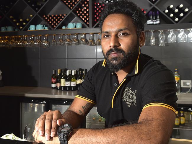 Amandeep Singh owns The Indian Western Royal Flavours restaraunt which opened on Sturt St, Townsville, last November. PICTURE: MATT TAYLOR.