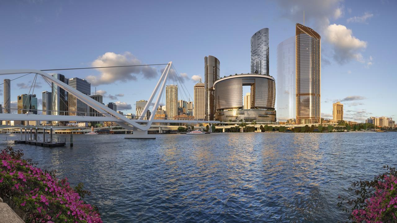 Queens Wharf from South Bank, an artist impression.