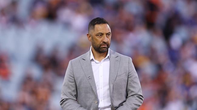 Benji Marshall is unsure whether John Bateman will be at the club next season, with the Tigers coach adamant the pair haven’t had a falling out. Picture: Jeremy Ng/Getty Images