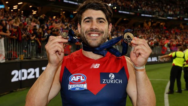 Petracca won the Norm Smith Medal in the Demons’ drought-breaking premiership in 2021. Picture: Michael Willson/AFL Photos via Getty Images