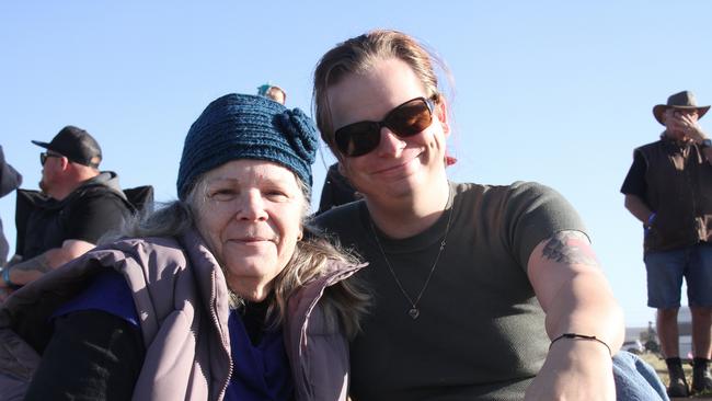 Alice Springs locals Anita Suich and Abby Cochrane. Picture: Gera Kazakov