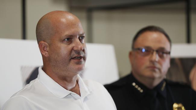 Gabby’s father Joe Petito pleads with Brian Laundrie to turn himself in. Picture: Octavio Jones/Getty Images/AFP.