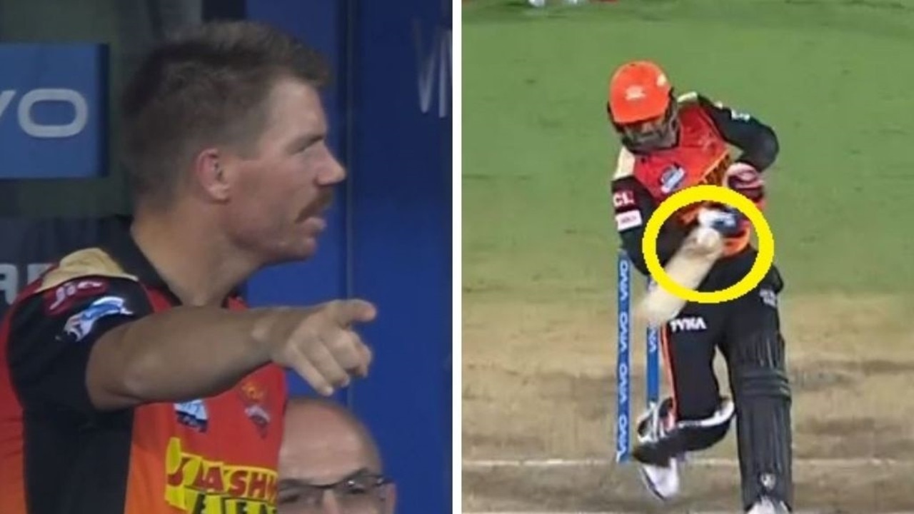 David Warner wasn't happy at all.