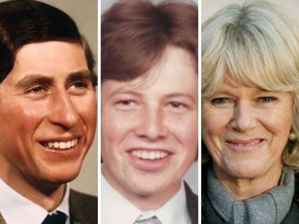 A composite image of Mr Dorante-Day next to photos of Prince Charles and Camilla.