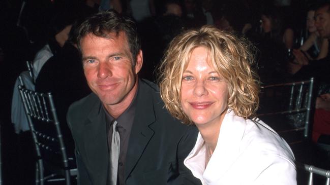 Quaid and Meg Ryan were married in 1991 and finalised their divorce in 2001. Picture: Kevin Mazur/WireImage