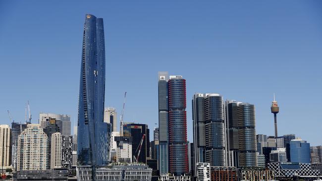 The Crown Tower at Barangaroo has yet to open its gambling floors. Picture: Nikki Short