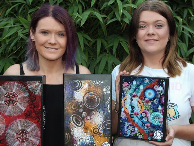 Chern'ee and Brooke Sutton also print their original artworks on homewares and tourism souvenirs, promoting the region and their culture.