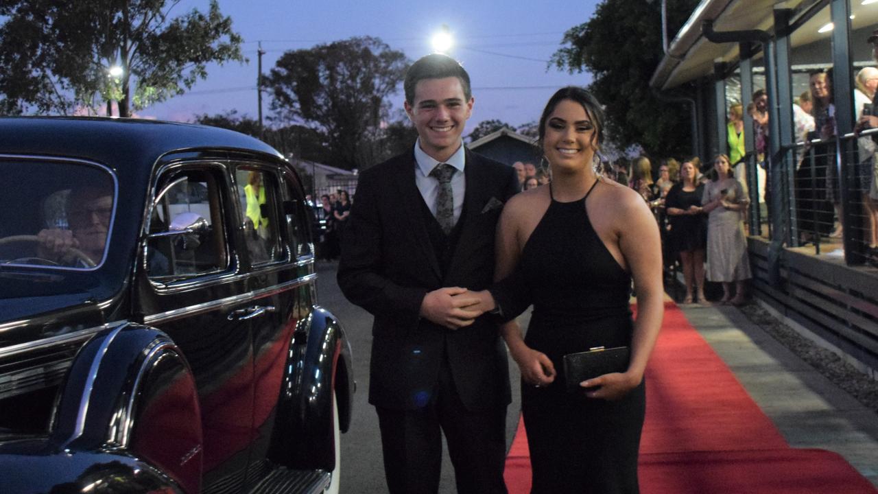 Matthew Donald and Tayla Woodwood at Dalby State High School's Formal 2022