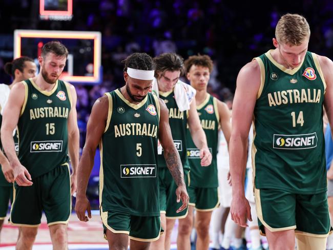 Goorjian couldn’t put his finger on what has been causing the Boomers’ slow starts. Picture: Takashi Aoyama/Getty Images