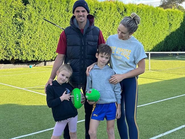 The Pendlebury kids have footy in their blood. Picture: Instagram