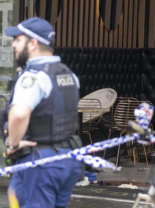 The Bodyfit gym where the attack occurred was left in ruins. Picture: Liam Mendes / The Australian.