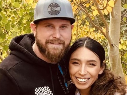Virginia Giuffre's brother, Sky Roberts, and his wife Amanda. Picture: Facebook