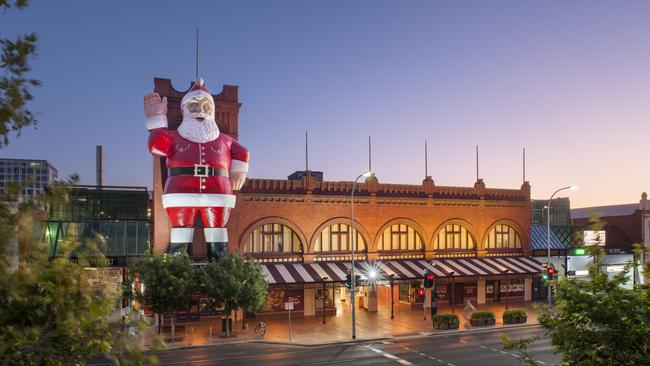 The giant Father Christmas spent four years waving to passers-by on Grote Street, but was not displayed at Christmas 2019 and 2020. Picture: Supplied