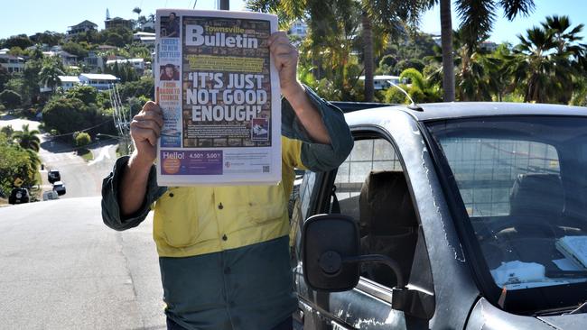 A 65-year-old man was left shaken after youths in a stolen car threw a knife at him at North Ward. Picture: Natasha Emeck