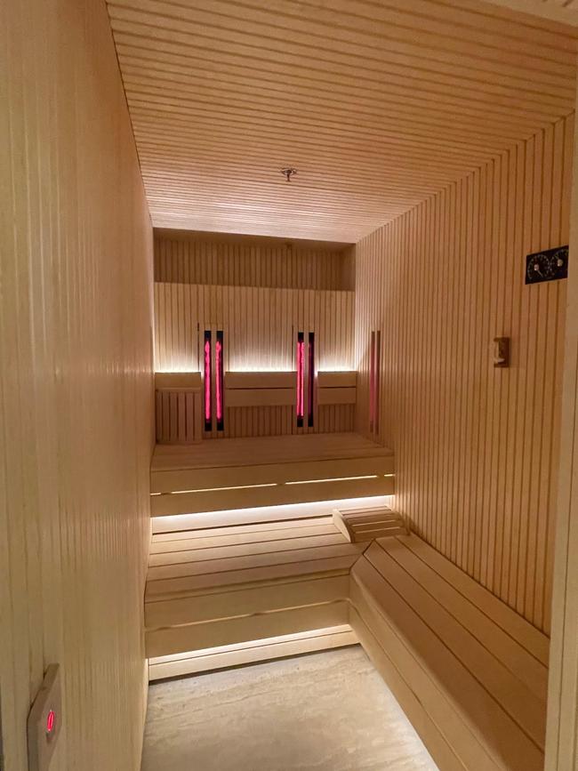 The brand new infared sauna.