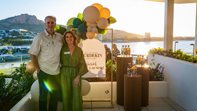 Burdekin Rum founders Anthony and Sophie Duggan in Townsville. Picture: Doug Simpson Media