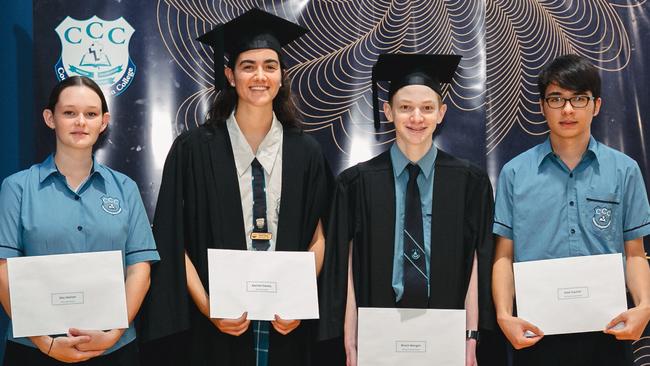 Cooloola Christian College Long Tan &amp; ADF Future Innovators Awards 2023 goes to: Year 10 Long Tan Mia Mallett, Year 12 Long Tan Rachel Davies, Year 10 ADF Future Innovators Axel Gautier, Year 12 ADF Future Innovators Brock Morgan.