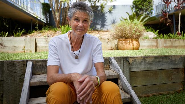 Chris O’Neil, the last Australian female to win the Australian Open in 1978, outside her home in Port Macquarie, NSW. Picture: Liam Mendes