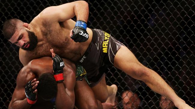 Jacob Malkoun used his wrestling to control the latter rounds. Picture: Carmen Mandato/Getty