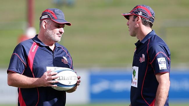 Ewen McKenzie (L) enjoyed a magnificent record against New Zealand Super Rugby sides.