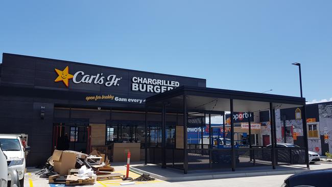 Carl's Jr Rothwell is expected opened at the Rothwell Village on Thursday December 13. Photo Erin Smith 