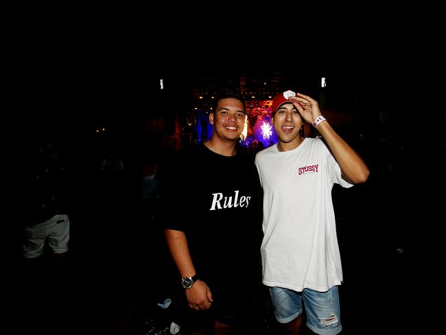 The Grass Is Greener music festival at the Cairns Showgrounds. Tommy Calahan and Nathan Ingham. PICTURE: STEWART MCLEAN
