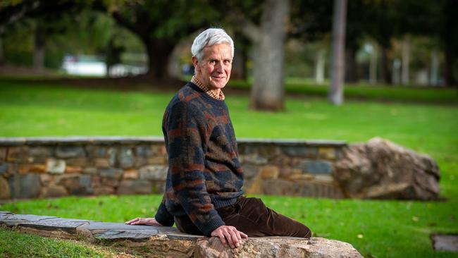 Writer and professor Nicholas Jose at the Tiananmen Square memorial in Adelaide. Picture: James Elsby.