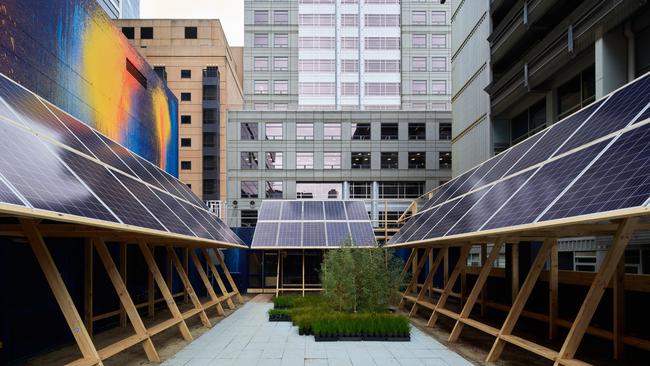 A rooftop installation for A New Normal, by John Wardle Architects. Picture: Kristoffer Paulsen