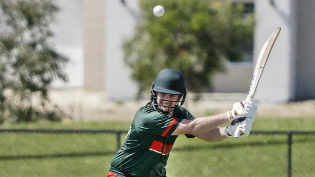 Tooradin batsman Thomas Hussey knew how to make a century. Picture: Valeriu Campan