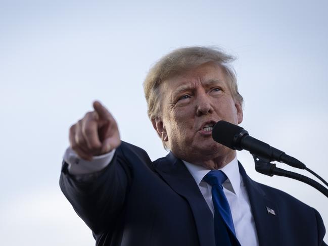 Former US President Donald Trump during a rally in Delaware, Ohio, last month. Picture: Getty Images