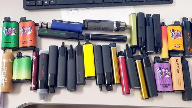 Vapes are available in a variety of flavours.