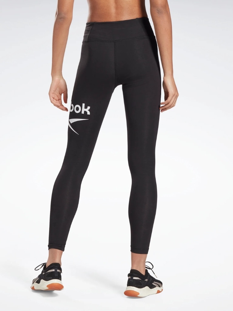 Reebok Identity Small Logo Cotton Leggings in BLACK