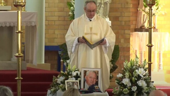 Former Mackay MP Tim Mulherin's funeral.