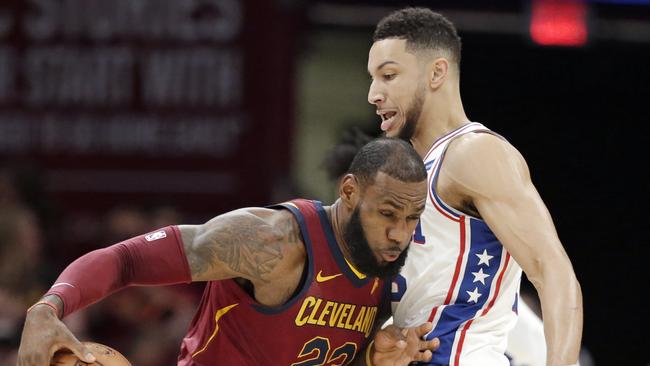 NBA Season 2017: Ben Simmons Takes On LeBron James | News.com.au ...