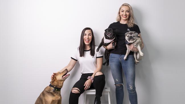 Have a plan, hold it loosely: Business in a pandemic has its curveballs but Emma Karanges and Jasmin Robertson have learned to adapt. Picture: Mark Cranitch