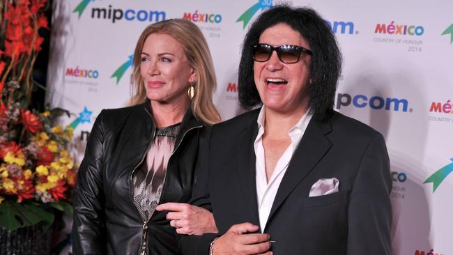 Off stage ... Gene Simmons and wife Shannon Tweed put their lives on show in the reality series Gene Simmons Family Jewels.