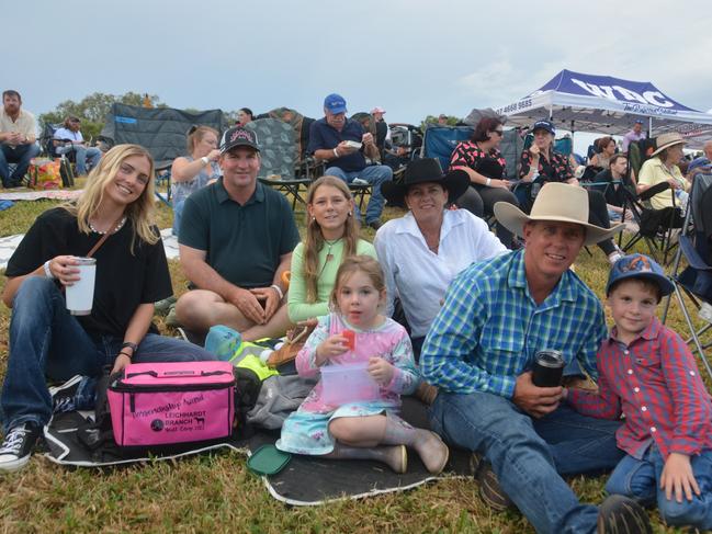 Kate, Lena, Paul, Dawson, Jodi, Maddy and Pete at the Melon Rodeo