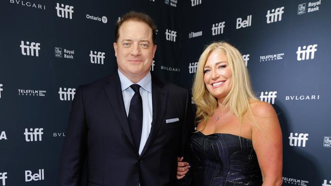 Brendan Fraser and Afton Smith remain good friends and co-parents. (Photo by Michael Loccisano/Getty Images)