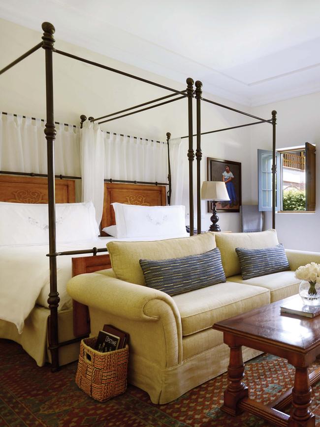 One of its studio suites with twin beds. Picture: Danielle Hamilton.