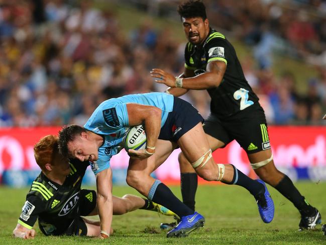 Jack Dempsey had some good moments for the Waratahs against the Hurricanes at Brookvale Oval. Picture: Getty Images