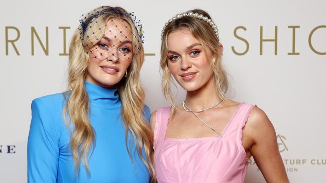 Simone Holtznagel and Madeline Holtznagel attend Everest Carnival Fashion Lunch at Royal Randwick on October 6. Picture: Don Arnold/Getty Images for ATC