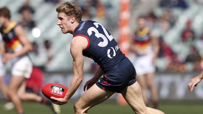 Norwood’s Dylan Stephens finished with 26 disposals in the reserves grand final victory. Picture: SARAH REED