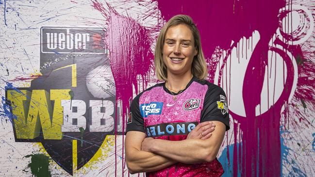 Sixers skipper Ellyse Perry will return for Sunday’s game against the Thunder after she missed the WBBL opener due to suspension. Picture: Daniel Pockett/Getty Images for Cricket Australia