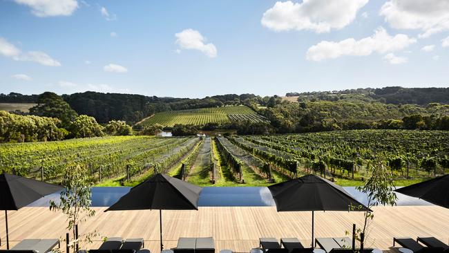 The pool at Jackalope Hotel, Mornington Peninsula.