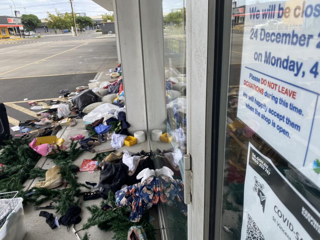 Some South Australians have ignored directions not to dump donations at charity stores while they are closed. Picture: Ollie Haig